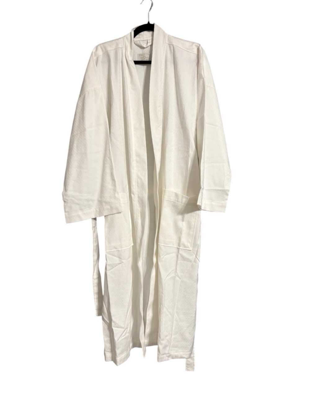 Frette Luxury Collection White Cotton Robe XL Spa Hotel Bathrobe Tie Belt
